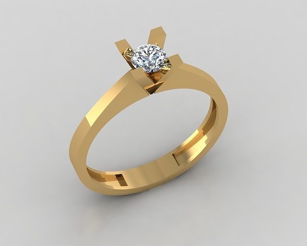 yüzükler 3d yüzük altın takı gümüş yazdırılabilir elmas mücevher moda nişan düğün 3D print model - Mito3D