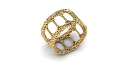 anelli 4 gioielleria oro argento platino gemma Fidanzamento squillare diamante moda bellezza zaffiro rubino diamant gioiello nozze engagement solitario 3d print model - Mito3D