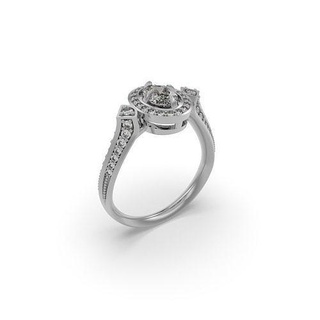 Ringe 580 Schmuck 3d Diamant Ring Engagement Juwel brillant druckbar Mode Solitär engagem Schönheit Gold 3d print model - Mito3D