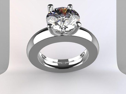 Ringe Diamant Schmuck wertvoll Platin Luxus Juwel Hochzeit elegant Gold Silber Ring Sterling Kunst 3d print model - Mito3D