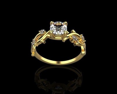 rings diamonds jewelry gold silver printable diamond ring jewel jewellery wedding gem fashion necklace engagem apparel bracelate engagement brilliant sterling 3d print model - Mito3D