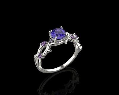 Ringe Diamanten 0073 Schmuck Gold Silber druckbar Diamant Ring Juwel Hochzeit Mode Halskette engagem Kleidung Armband Engagement brillant 3d print model - Mito3D