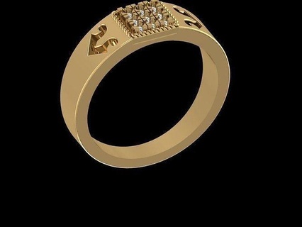 rings gold ring diamonds silver jewelry wedding diamond 3d print model - Mito3D