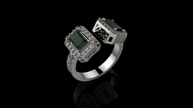 anneaux j7 bijoux or de l'anneau d'argent le diamant gem joyau l'engagement imprimable mariage la livre sterling anneau mode brillant bague en engagem platine collier les 3d print model - Mito3D