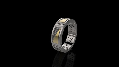 rings j n4000 gold jewelry ring silver diamond gem jewel jewellery engagement printable wedding fashion white 3d print model - Mito3D