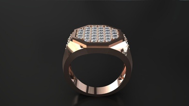 anillos hombres lujo moderno diamante plata clásico anillo libra esterlina interior joya joyería boda compromiso platino oro moda belleza zafiro 3d print model - Mito3D