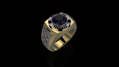 rings men n7 2 jewelry gold ring silver diamond gem jewel jewellery printable engagement wedding sterling fashion brilliant white engagem 3d print model - Mito3D