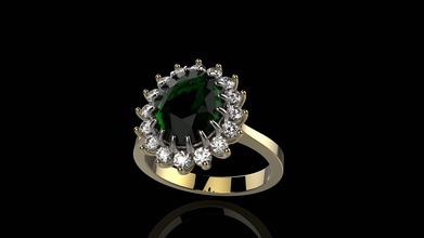 Ringe n24 Schmuck gold ring sterling Juwel Silber Diamant-ring genial Mode-ring diamant gem Ohrring Mode-Schönheit bedruckbar ist engagem weiß diamond 3d print model - Mito3D