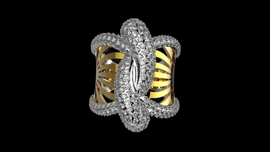 anelli n49 oro argento squillare diamante stampabile gioiello gioielleria Fidanzamento nozze cad 3d print model - Mito3D