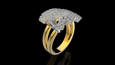 rings n55555563 gold jewelry silver ring printable diamond jewel jewellery wedding engagement 3d print model - Mito3D