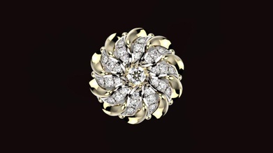 Ringe n 3 Schmuck gold ring sterling Juwel Silber Diamant-ring genial gem Ohrring Mode-Schönheit Mode-ring diamant bedruckbar ist engagem weiß diamond 3d print model - Mito3D