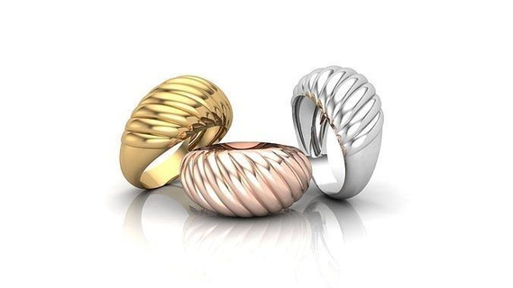 anneaux oll Taille bijoux or argent engagement marque 2023 3d print model - Mito3D