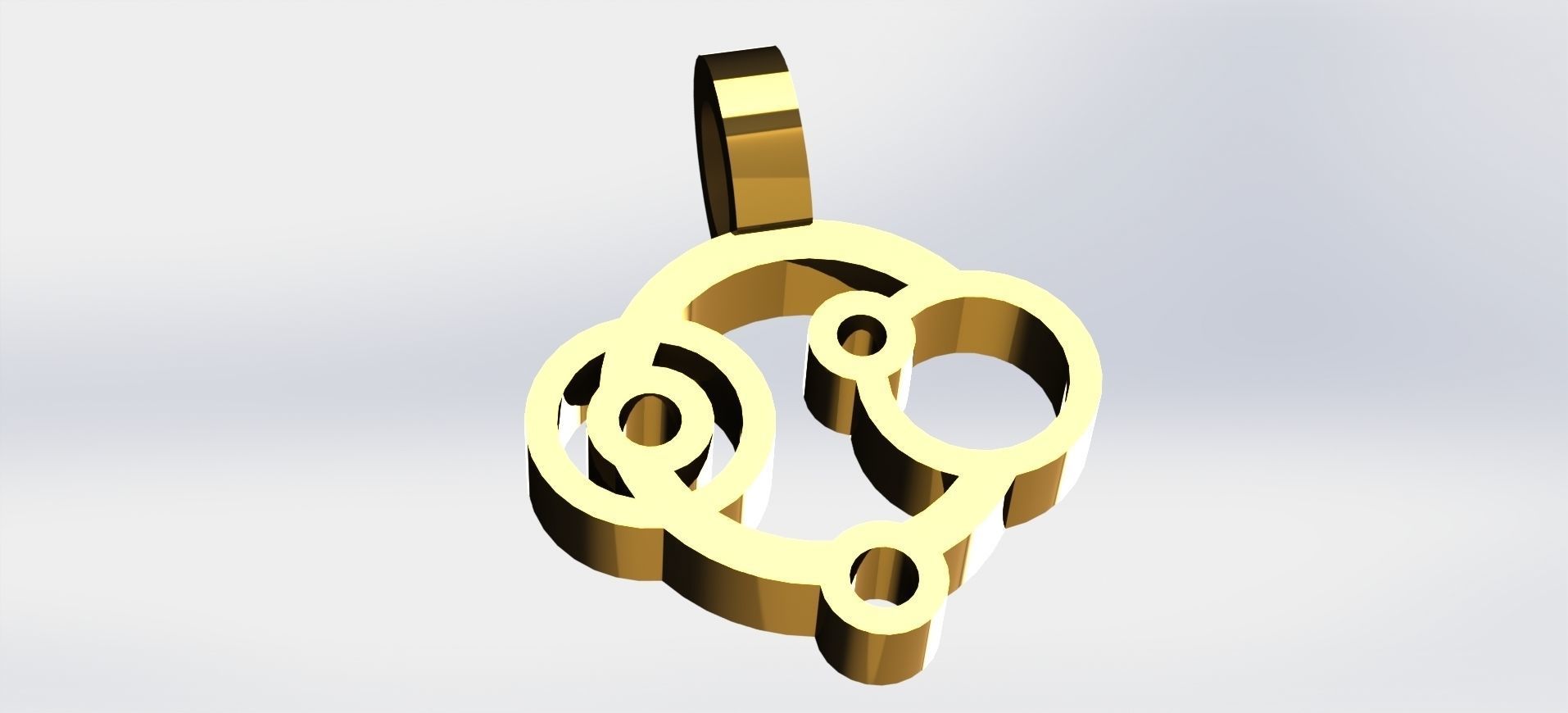 anneaux pendentif bijoux pendentifs 3dprinting de la mode accessoires 3D print model - Mito3D