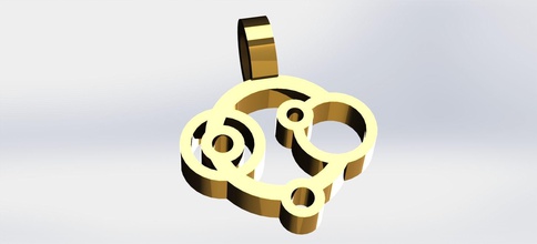anéis de pingente jóias pingentes 3dprinting a moda os acessórios 3d print model - Mito3D