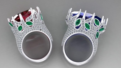 anneaux plantes bague marques or gemme luxe argent imprimable Marquise diamants élégant diamant conception bijoux style mode platine brillant beauté 3d print model - Mito3D