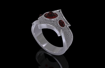 rings silver dragon - 3d print model jewelry 3dring bikers character cheapest creature drogo fantasy free game gameofthrones iconic medieval monster rhaegal ring thrones 3d print model - Mito3D
