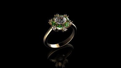 anéis de mulheres jóias ouro sterling prata anel casamento o engajamento platina brilhantes safira ruby vestuário vintag noivado 3d print model - Mito3D