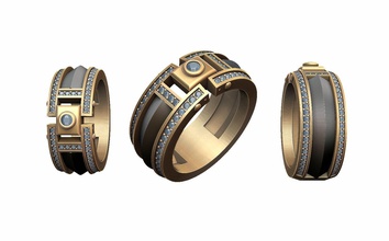 ringus jewelry ring model printable engagement jewel rings 3d print model - Mito3D