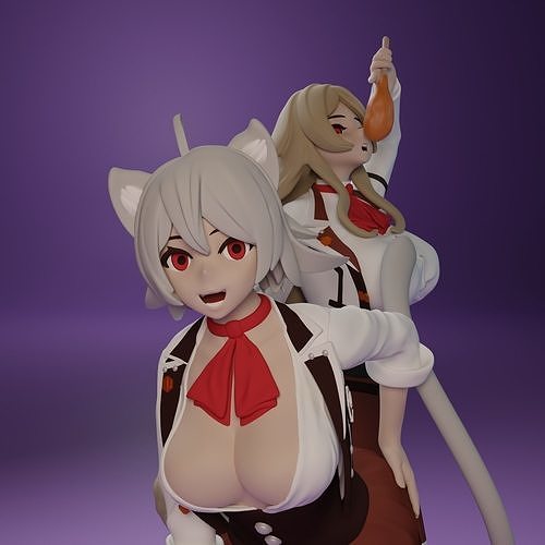 Jugend dedoldia Pursena adoli Mushoku angespannt Spiele Mädchen waifu niedlich Miniaturen Figuren dedorudia Linie Anime Manga Charakter adorudia Kunst Skulpturen 3D print model - Mito3D