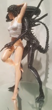 ripleys pet by sparx ripley alien aliens sigourney weaver female fantasy scifi woman girl muscular pose art sculptures 3d print model - Mito3D