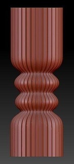 ondulação triângulo contornos listrado linha coluna nervuras pilar vela listra redemoinho mofo Sabonete resina silicone clássico torcido espiral 3d modelo impressão casa decoração 3d print model - Mito3D