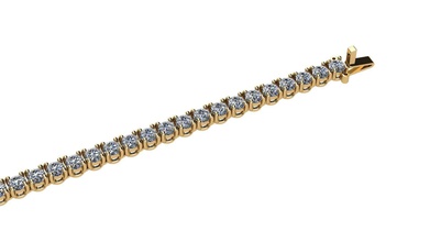 riviera bracelet cut jewel jewelry jewellery gold platinum silver bracelets printable diamond brilliant luxury precious fashion beauty apparel gem elegant bangle 3d print model - Mito3D