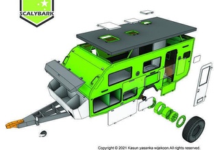 road camping trailer 3d printable model stl rc stlfile camper tarailer offv hobby diy automotive 3d print model - Mito3D