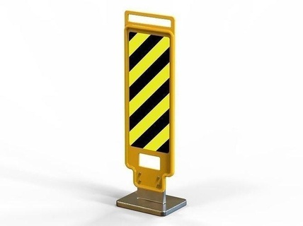 road wet sign reflexive signboard symbol traffic street advertising highway warning pop up signpost freeway neon rollup house outdoor 3d print model - Mito3D