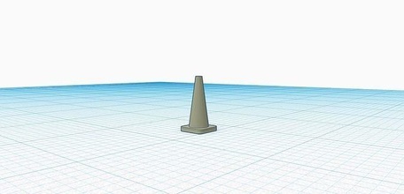 road work traffic cone scale h0 1-87 1 87 hobby diy 3d print model - Mito3D