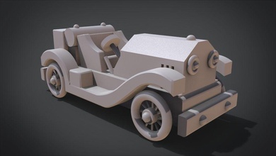 roaring 20s toy sports car games-toys kid kids play toys runner race speed cycle track tire wheel driven road interior luxury racing child games 3d print model - Mito3D