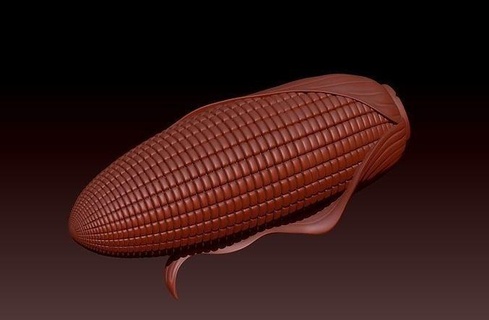 roasted corn nature design fashion forest sport art sculptures 3d print model - Mito3D