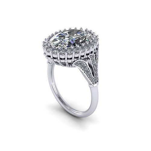 Robert Marshall diamant bague bijou gemme engagement mariage bijoux argent or engagem mode sterling pendentif Collier beauté boucles d'oreilles anneaux 3D print model - Mito3D