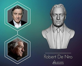 robert niro buste sculpture herman art portrait statue homme sculptures acteur producteur américain 3d print model - Mito3D