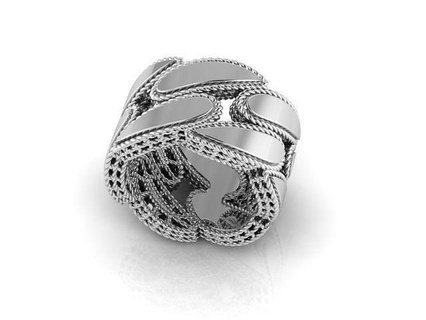 Roberto monnaie bague robertocoin bijoux mode or argent anneaux 3d print model - Mito3D