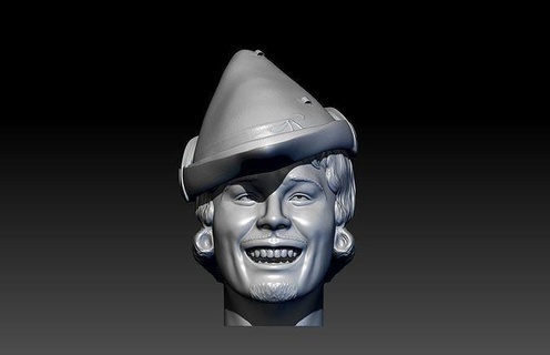 pettirosso cappuccio errol flynn giocattolo cappello testa film Film eroico penale arte sculture 3d print model - Mito3D