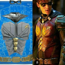 robin titans upper body armor 3d print files titan batman armour cosplay costume chest piece mask neck plate art scans replicas 3d print model - Mito3D