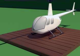 robinson kuzgun r44 helikopter uçak hobi kendin yap 3d print model - Mito3D