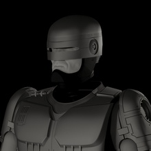 robocop sut 3d impression robot police flic film costume soutenir armure casque masque jouet personnage machinerie science cyborg loisir diy 3d print model - Mito3D