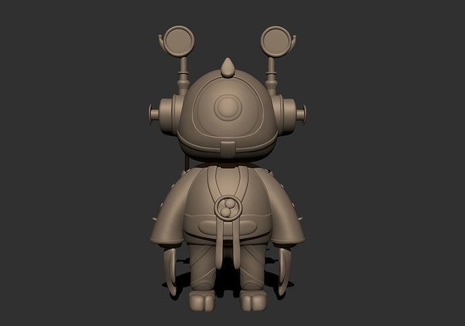 robot character future mechanical machine radio cartoon art sculptures 3D print model - Mito3D