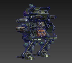 robot armored futuristic machinery forthcoming character art sculptures 3d print model - Mito3D