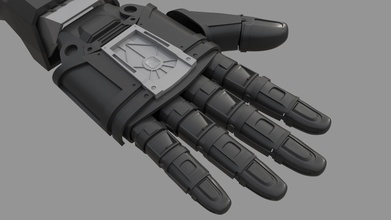 robot braccio carattere sci fi macchina scifi futuro futuristico meccanico pistola Android micanichal ferro uomo pipistrello telefono Giochi 3d print model - Mito3D