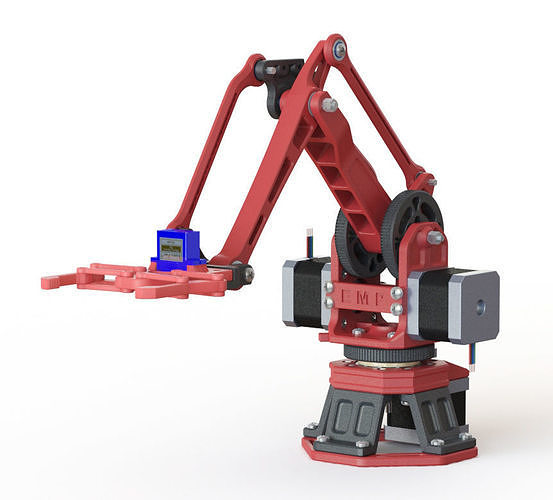 robot arm industry technology sci machine machinery character mechanical hobby diy robotics 3D print model - Mito3D