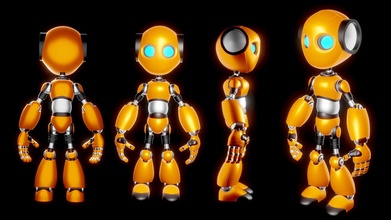 robô personagem rc02 homem isolado arte corpo inteligência sci fi Ciência 3d imprimível figura passatempo faça robótica 3d print model - Mito3D