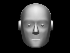 robot choque tonto casco máscara ficticio proteccion hombre anónimo seguridad cabeza airsoft cosplay prueba juegos juguetes juego accesorios 3d print model - Mito3D
