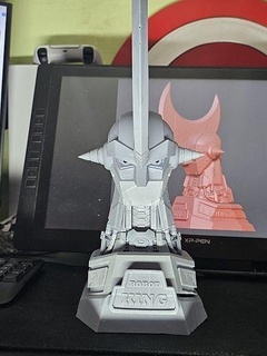 robot king head science mechanical warrior cyborg battle knight hobby diy robotics games toys 3d print model - Mito3D