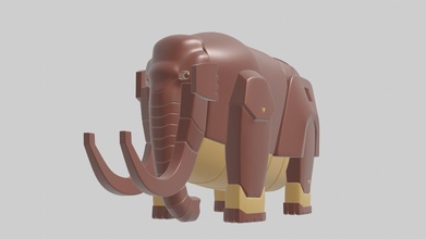 robótico personaje 03 rc03 modelo 3dprintable elefante miniatura animal 3dmodel diseño lindo robot mecánico superficie dura mech retro pasatiempo bricolaje diy robótica 3d print model - Mito3D