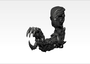 robótico mecânico dragão dinossauros garra braço kitbash robô mecha scifi dinossauro monstro fantasia fera criatura jogos brinquedos sci fi máquina futuro mech cyberpunk cibernético 3d print model - Mito3D
