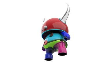 Robowiki personnage amusement enfant Plastique jouet Jeux jouets 3d print model - Mito3D