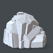 rocha 8 impressão pedras pedra penhasco monte montanha imprimível ambiente jogos brinquedos acessórios 3d print model - Mito3D