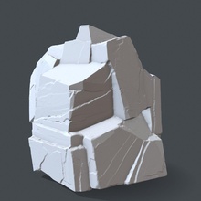 rock 9 impresión rocas Roca acantilado montar montaña juegos juguetes juego accesorios 3d print model - Mito3D